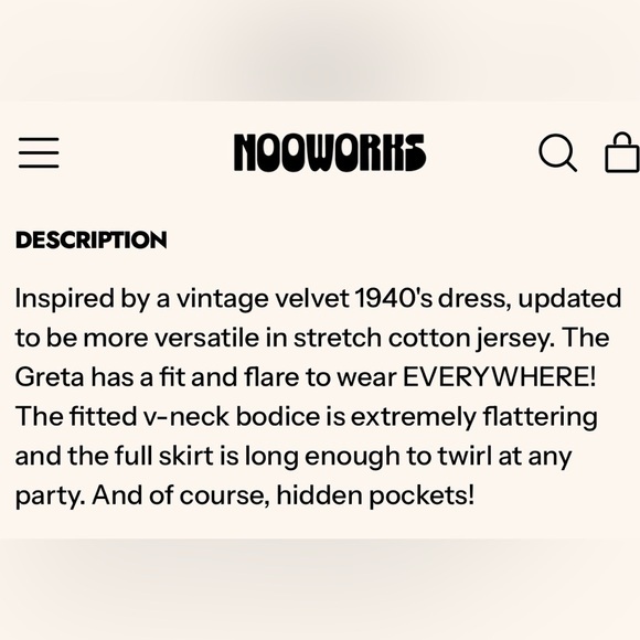 Nooworks Greta Dress Size Medium NWT - Picture 2 of 10